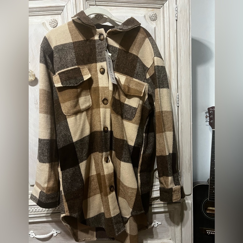 Flannel Oversized thick Jacket